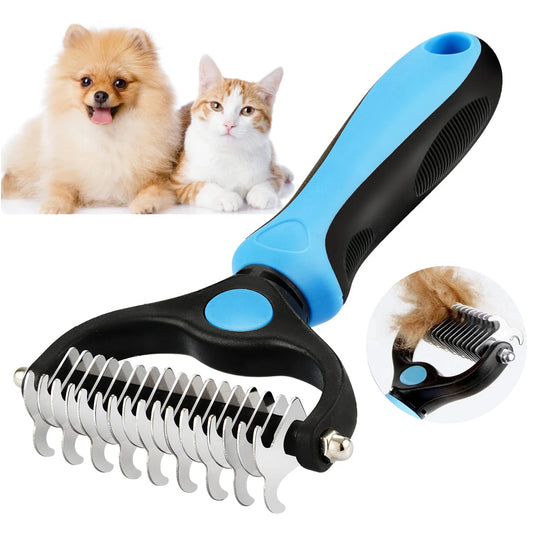 Professional Pet Deshedding Brush Dog Hair Remover Pet Fur Knot Cutter Puppy Cat Comb Brushes Dogs Grooming Shedding Supplies